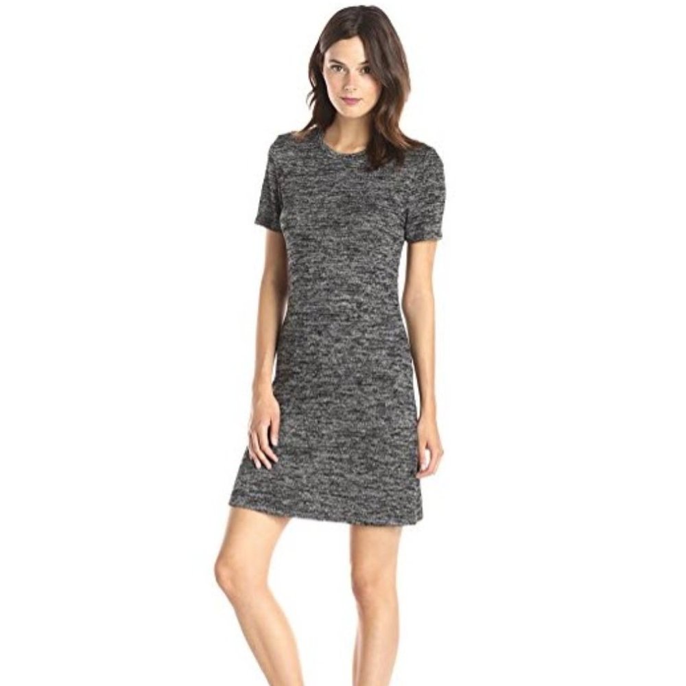 Lark & Ro fit and flare dress charcoal size M